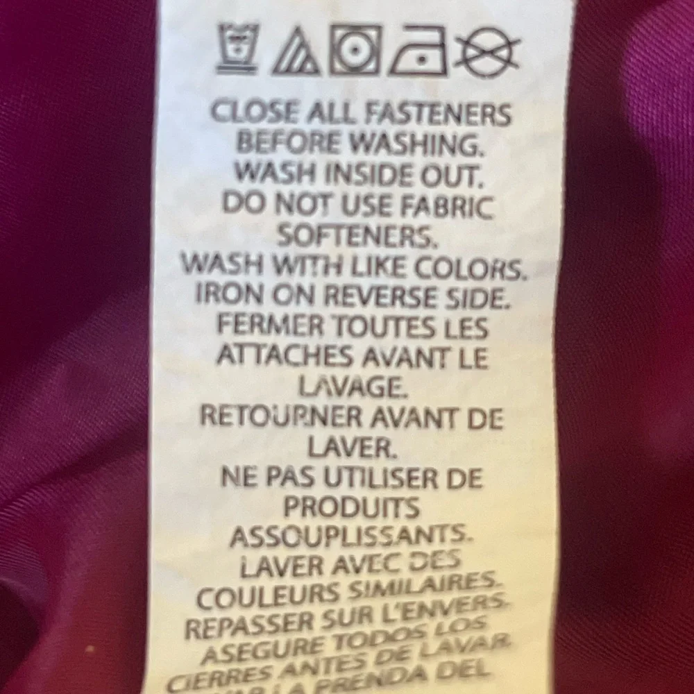 The Children’s Place Girls Puffer Full Zip Jacket Dark Fushia Size XL